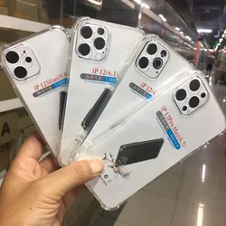 Pack of 10 - Clear Air Cushion TPU Rubber Phone Cases - 10 Pieces