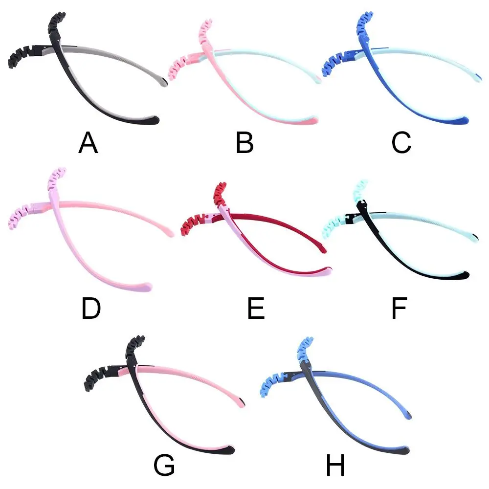 Children's Silicone Glasses Legs Glasses Arm Anti-Slip Snap-on Eyeglasses Arm Replacement Two Color Silicone Legs eyeglasses frames eyeglass frames square eyeglasses myopia glasses optical glasses