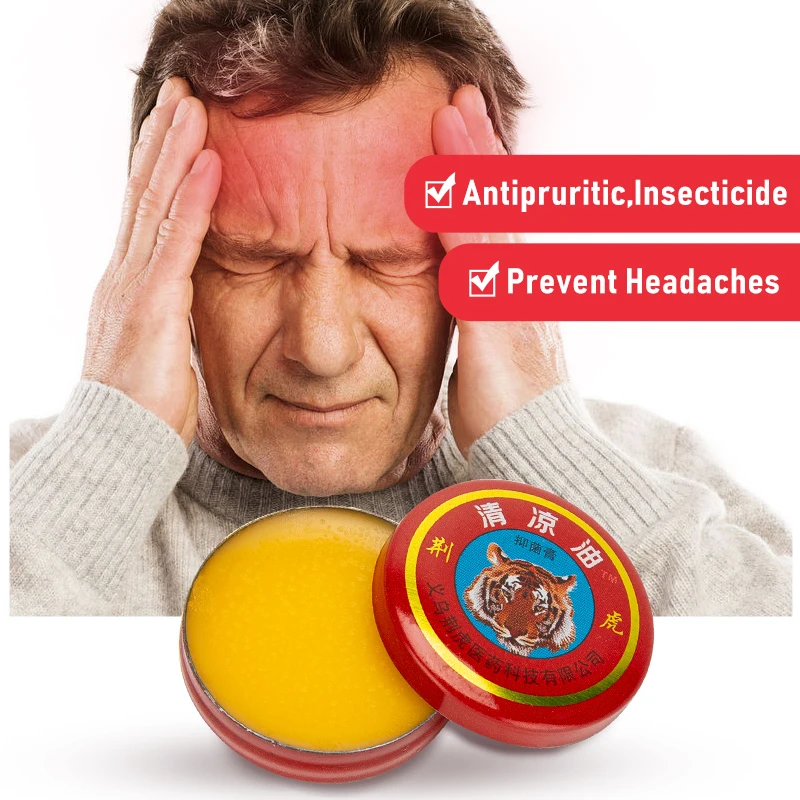 Pain relief cream knee pain relief cream 3/7/10/20pc Red Tiger Balm Muscle Back Neck Pain Relief Cream Headache Dizzy Itch Vomit Refreshing Cool Cream Body Massager Oil