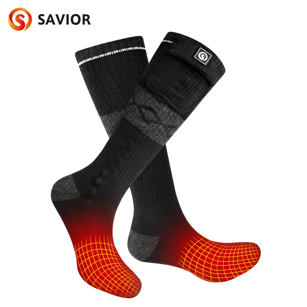 

Winter Heated Socks Rechargeable Heating Socks Heated Socks Warmth Outdoor Heated Boots Comfortable Cotton Snowmobile Winter Ski