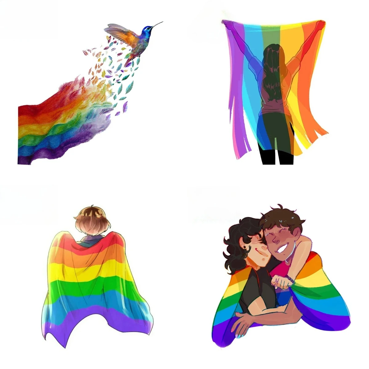프라이드 자동차 스티커 비닐 데칼 방수 스크래치 방지 차량 및 오토바이용 - LGBTQ+ 친화적인 차량 그래픽