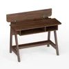 Office Desks,Mid Century Writing Desk with Storage Cubes and Hidden Compartment,Computer Desks 6