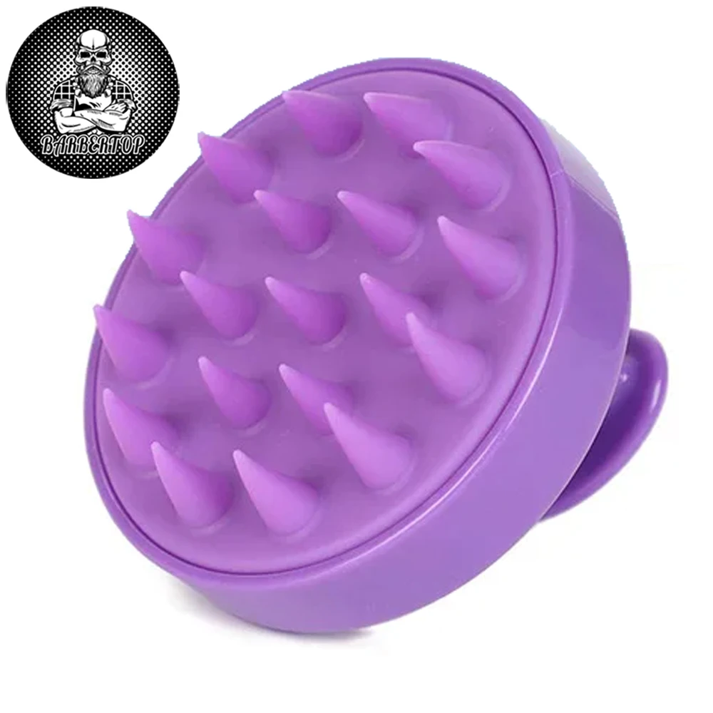 Barber Shampoo Brush Flexible Silicone Shampoo Brush Home Cleaning Hair Products Scalp Care Comb Hairdressing Styling Tools flexible diy willow vine tree light home wedding decor for living room walls bedroom fireplace party luminous branch lights