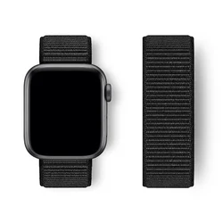 High-Performance Nylon Loop Strap for Smartwatch (Black 9)