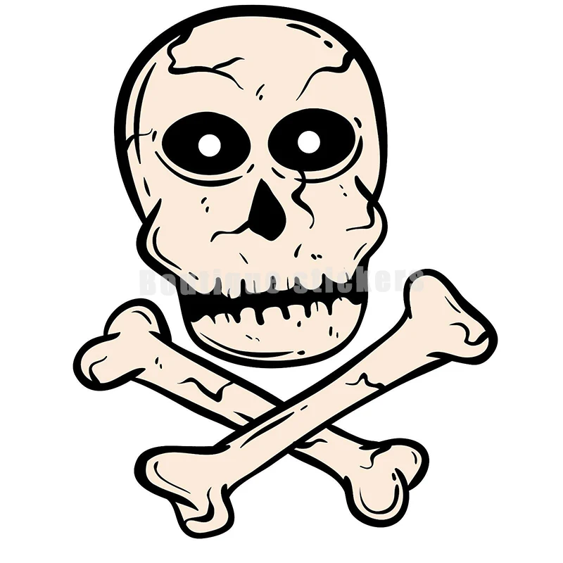 

Suitable for Skull Logo Wall Decal Car Window Car Decoration Laptop Sticker Car Window Body Trunk Rearview Mirror Waterproof