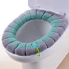 Winter Warm Toilet Seat Cover Mat Bathroom Toilet Pad Cushion with Handle Thicker Soft Washable Closestool Warmer Accessories 4