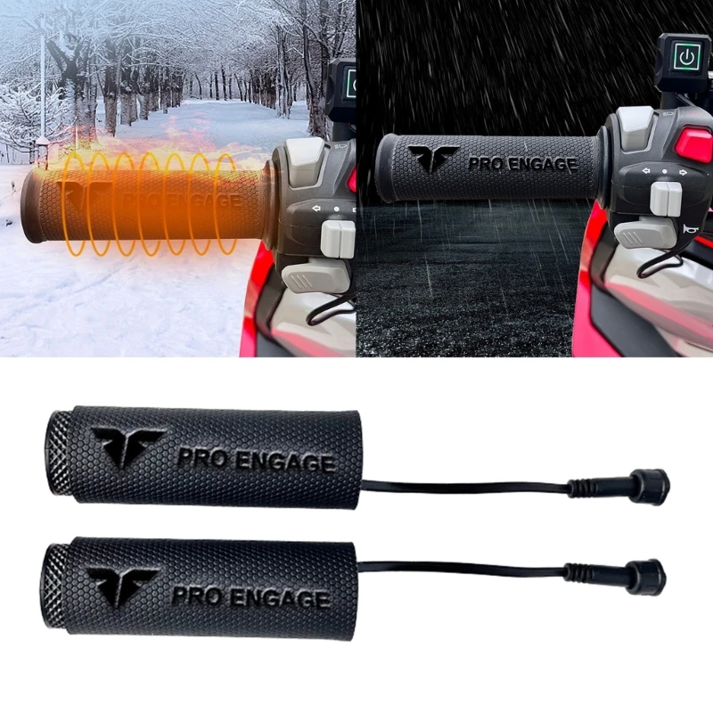 

Motorcycles Heated Handles Grip USB DC12V Handlebar Warmer for Snowmobile ATV Motorbike 3 Gear Adjustment Heated Pad