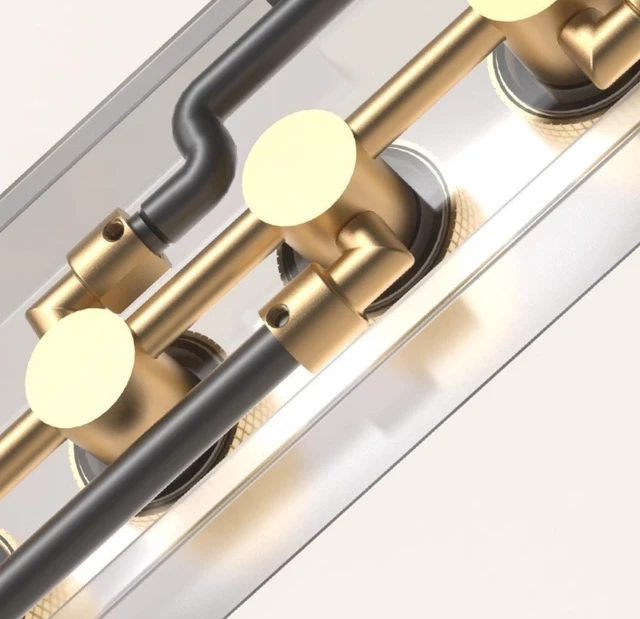 ชุดฝักบัวติดผนังพร้อมหน้าจอ LED แสดงอุณหภูมิแบบดิจิตอล แผงฝักบัวสแตนเลส 3