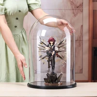 Diameter=30 Height=35cm 40cm 43cm 50cm 60cm Big Glass Dome Decoration Black Base Transparent Cover Wedding DIY Friend Favor Gift 1