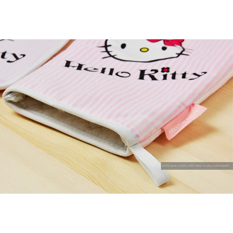 Hello Kitty Anti-scalding Oven Baking Gloves Mitts Kitchen Gloves Tray Dish Bowl Holder Baking Insulation Pads Hand Clip