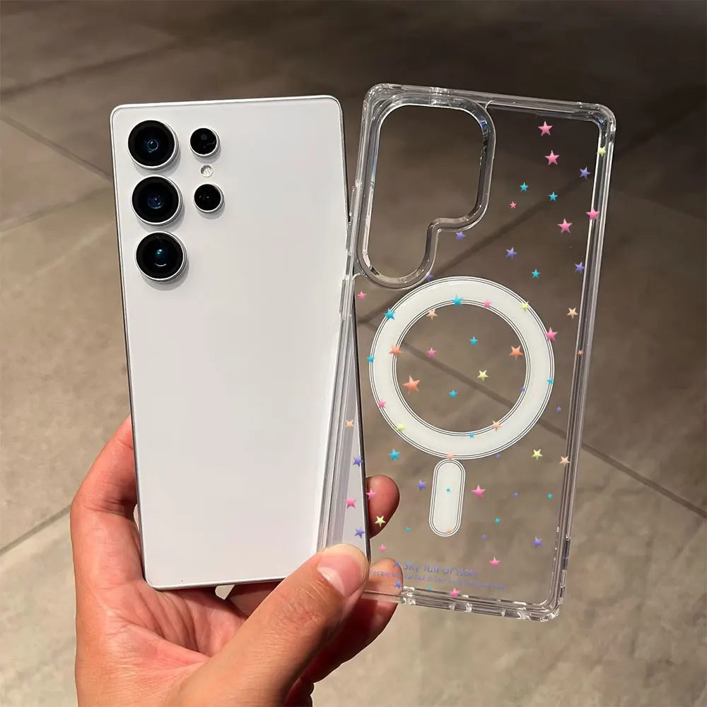 Celestial Star Magnetic Shockproof Phone Case with MagSafe Compatibility