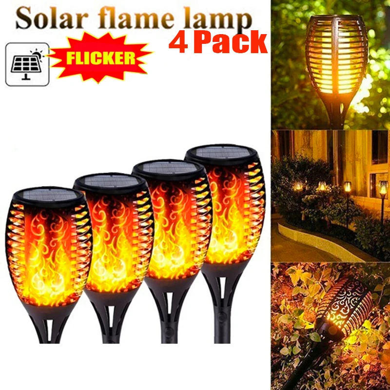 best outdoor solar lights Outdoor Light Torch Solar Light Patio Garden Dancing Flickering Flame Lamp Landscape IP65 Waterproof Lawn Lamp Path Lighting led solar lights Solar Lamps