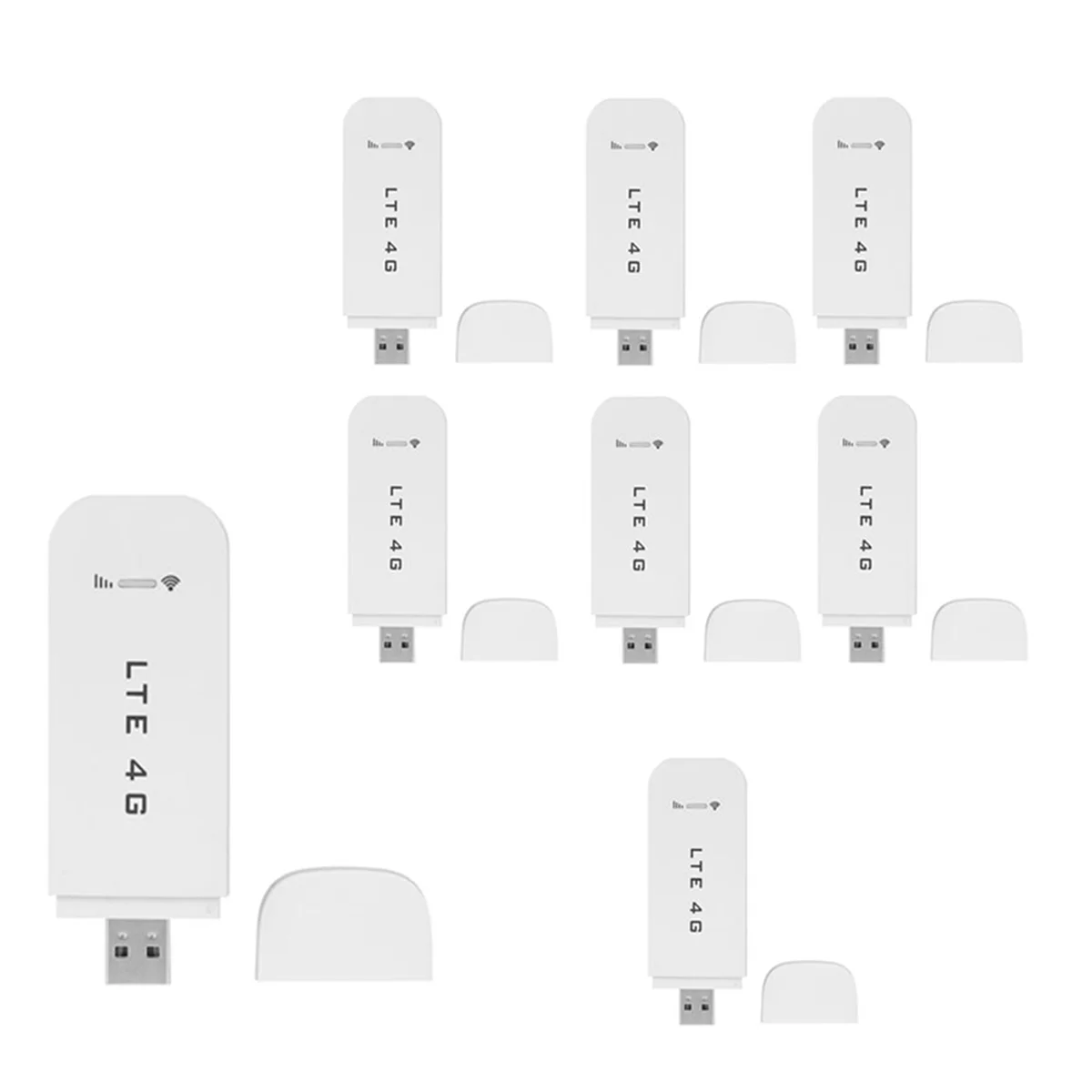 

8X Lte Sim Kaart Data USB Router 3G/4G Wifi Router Draadloze USB Auto Modem 4G Wifi Sim Card Stick Mobiele Hotspot