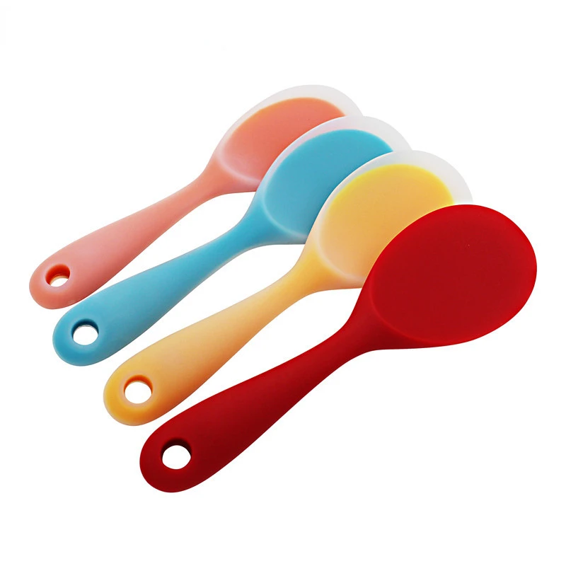 Silicone Rice Rice Paddle Spoon Nonstick Sushi Spatula Serving Scoop silicone cooking spoon