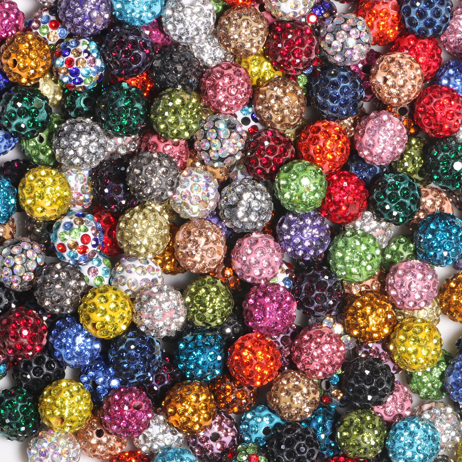 10pcs 6/8/10mm 라인 석 크리스탈 클레이 비즈 부드러운 도자기 마이크로 포장 CZ 스페이서 비즈 보석 만들기 Diy 팔찌 목걸이