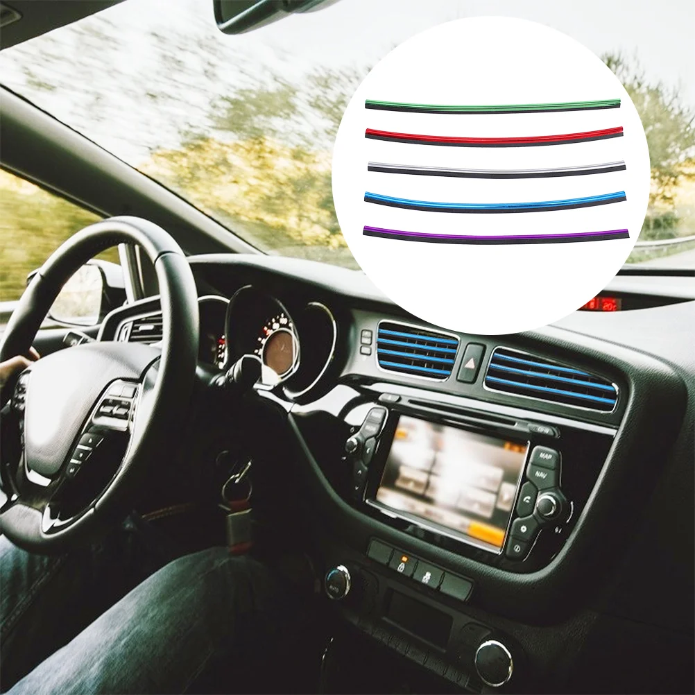 

15 Pcs Air Outlet Decorative Strip Car Decorations Accessories for Men Tuyere Conditioner Women Pvc Vent Interior Trim