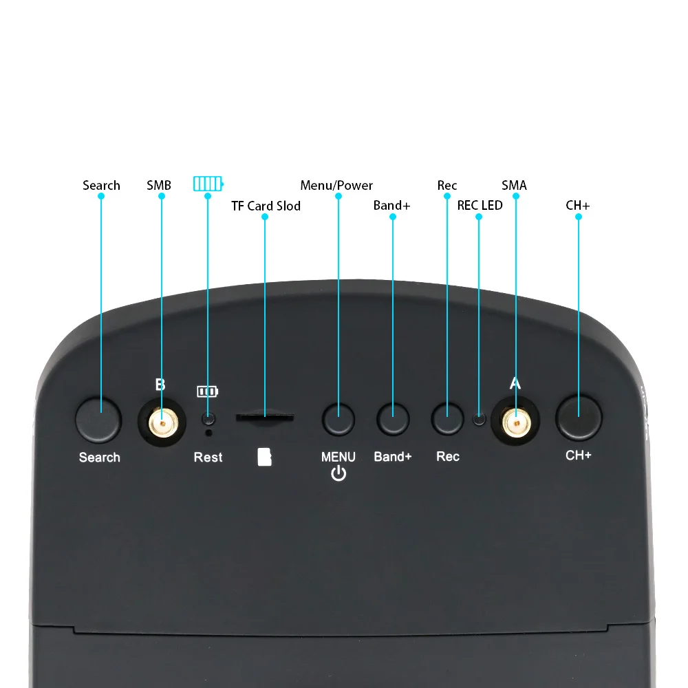 EV800D FPV Goggles 5.8G 40CH 5" HD DVR Diversité Lunettes FPV