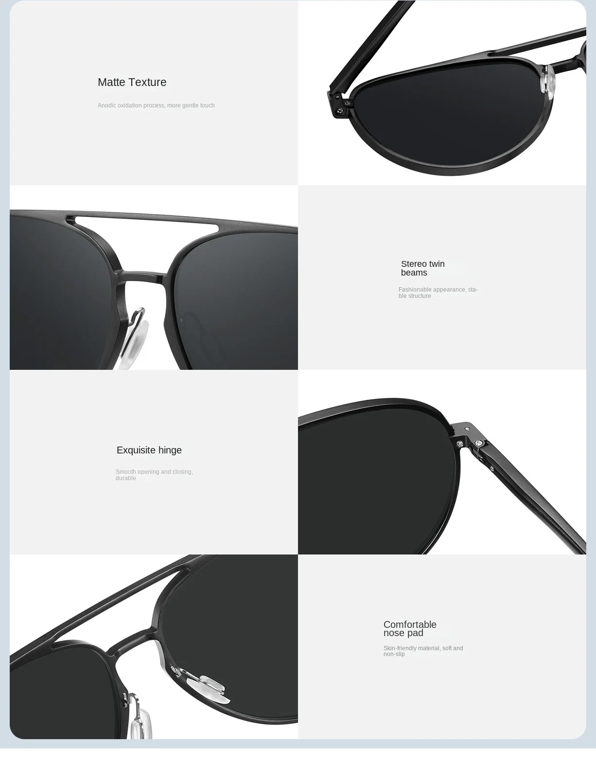 Gadgetoo Xiaomi Mijia Luke Sunglasses - Grey