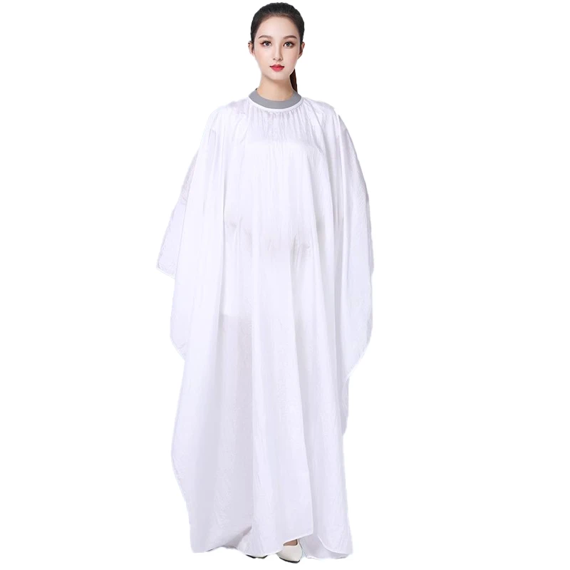 Silicone Closure Salon Cape Apron Salon Haircut Soft Rubber Long Wrap Waterproof Customer Cloth Gown Barber Accessories 1894 2