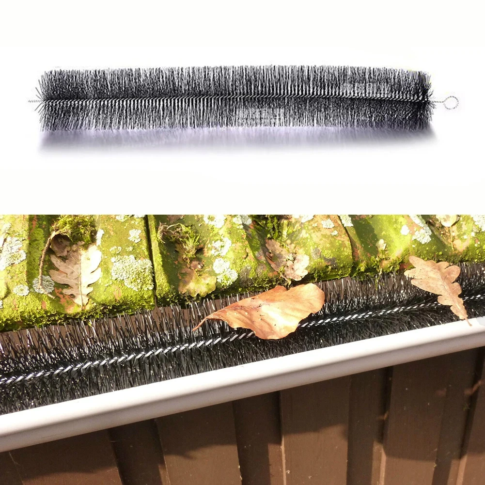 Gutter Brush Brush Fishponds Bristles & Wire Far From Debris Gutters Clean Stainless Steel Wire Core Most Gutters