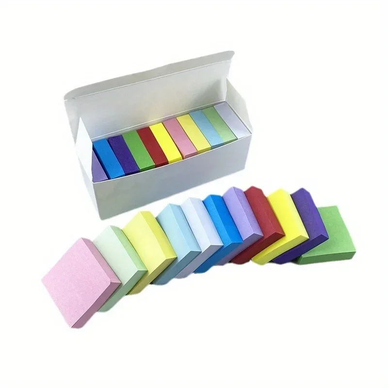 11 (una scatola) piccole note adesive quadrate colorate mini ins note autoadesive indice carta note adesive note adesive per studenti - immagine 4