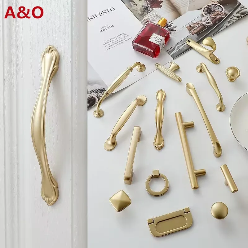 Pearl Golden Simplicity Hardware for Furniture and Kitchen Cabinets