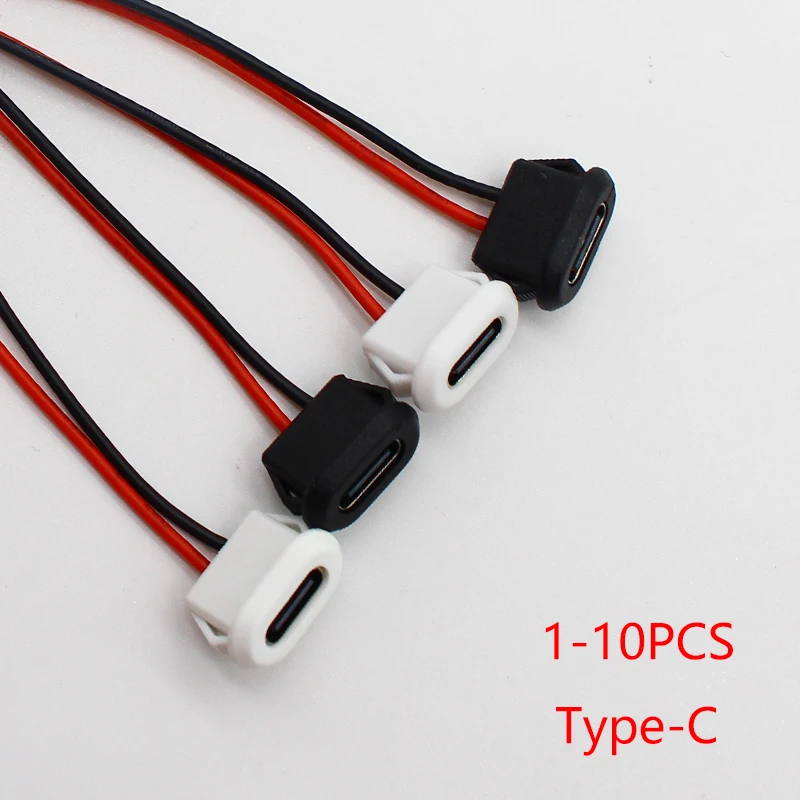 Connettore Usb Tipo C Jack Femmina Type-C Con Fibbia Per Scheda 3A Porta Jack A Ricarica Rapida Ad Alta Corrente Usb-C Presa Per Caricabatterie