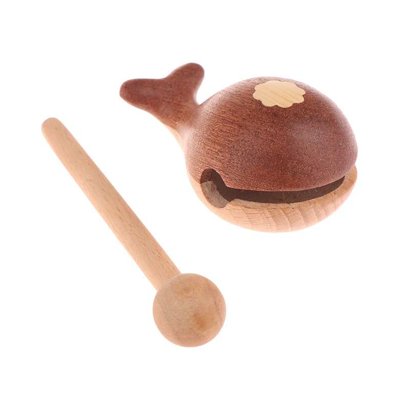 Temple Block Percussion Instrument Traditional Musical Toy Portable Meditation Classical Buddhist Gift Wooden Fish Toy