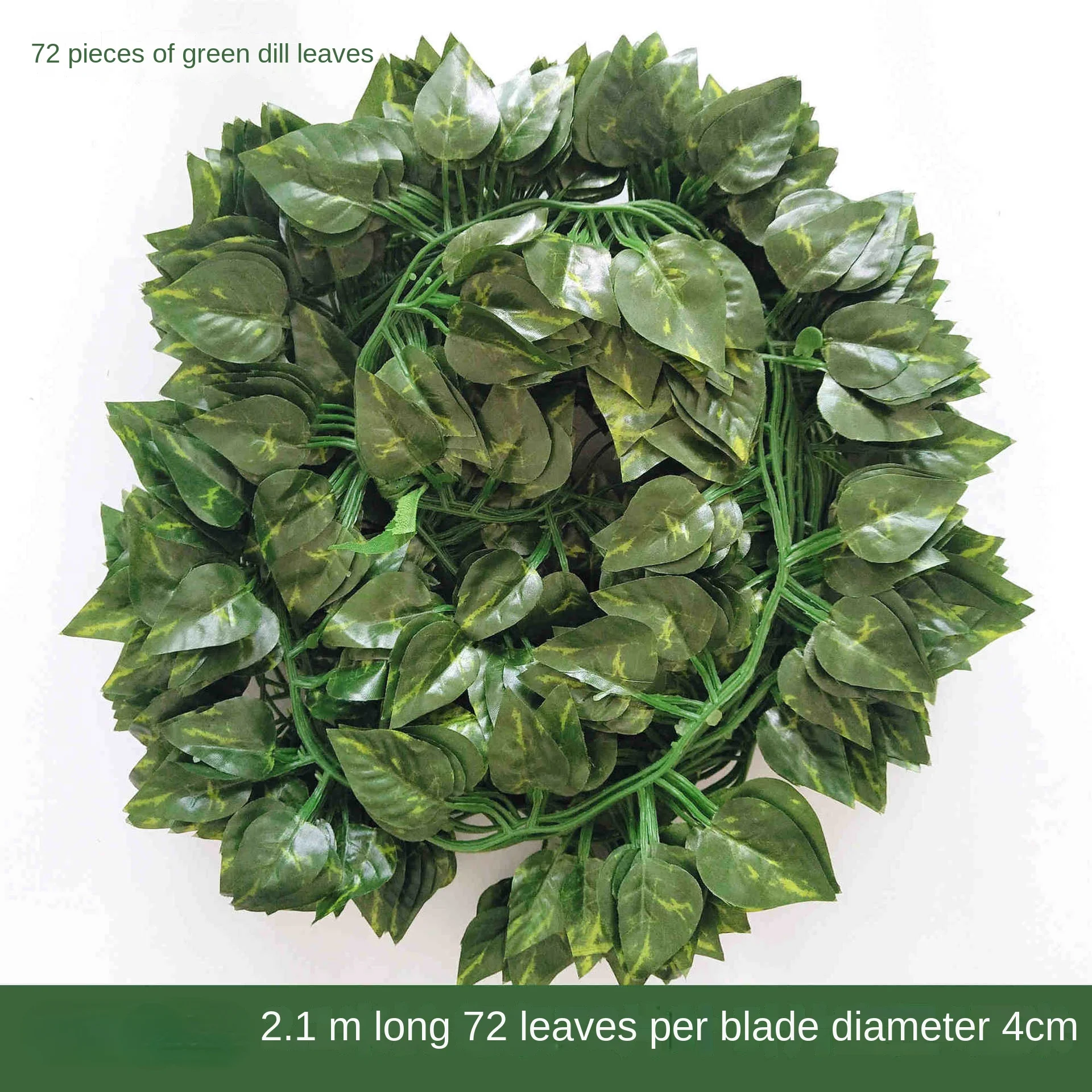 12 Pcs 2.1m Simulation Ivy Leaf Fake Vine Artificial Hanging Plants