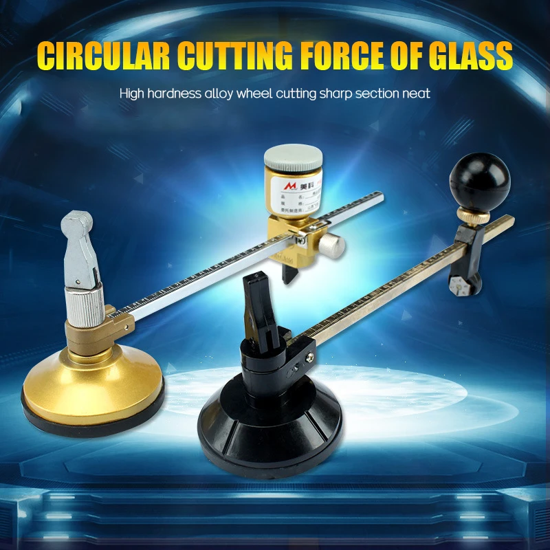 Multifunctional Portable Six-wheel Glass Cutter Round Handle High-strength  Roller Mahogany Round Flat Cutting Tool - AliExpress