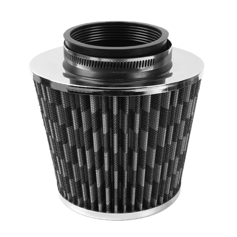 Universal 76MM/100MM Auto Luftfilter High Flow Inlet Auto Cold Air Intake  Luftfilter Pilzkopf luft Reiniger Geändert Scoote - AliExpress