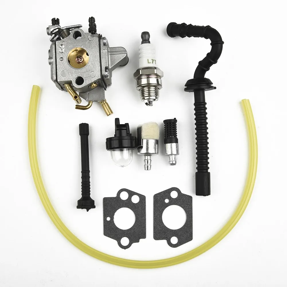 

For Stihl MS192 MS192T Carburetor Kit Chainsaw For Zama C1Q-S258 Washers Spark Plug Fuel Hose Engine Primer Bulb Useful