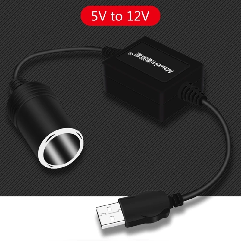 Adapter 5V USB To 12V Cigarette Lighter Socket USB Male to Female Cigarette Lighter Adapter Converter Car Electronics Accessory