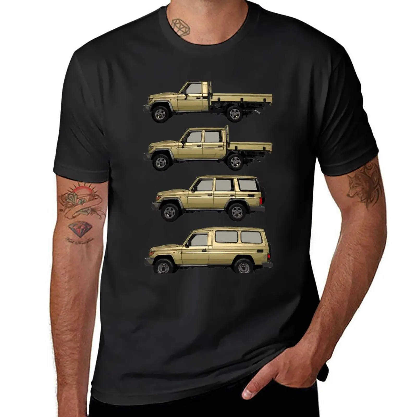 

70 series Collage T-Shirt vintage clothes sports fans plus size tops t shirts for men pack