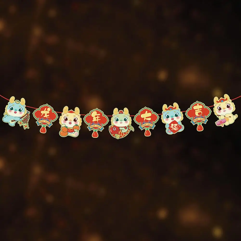 

Подвесное украшение яркий Год Дракона Весенний фестиваль с формой мультяшный дизайн для новогоднего украшения подвесная подвеска