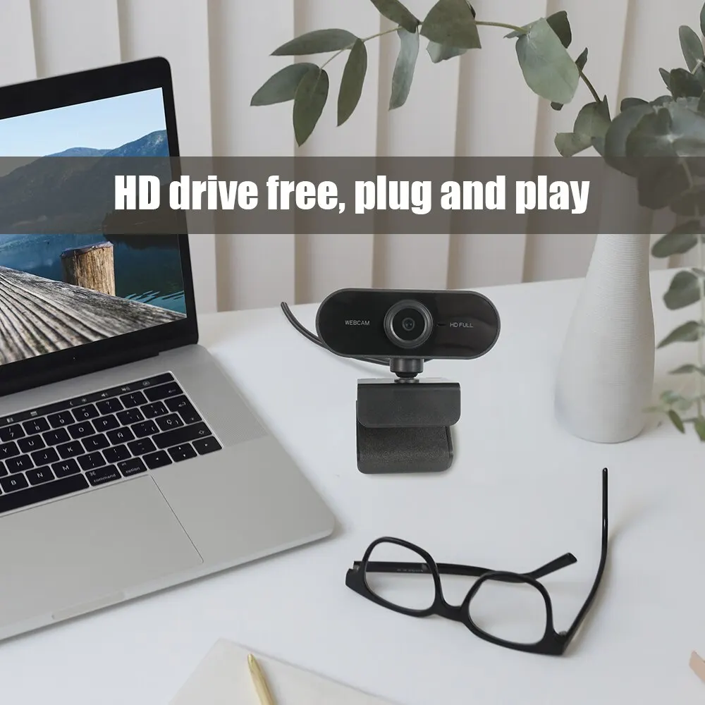 Full HD 1080p Webcam USB With Mic Mini Computer Camera,Flexible Rotatable , for Laptops, Desktop Webcam Camera Online Education 5