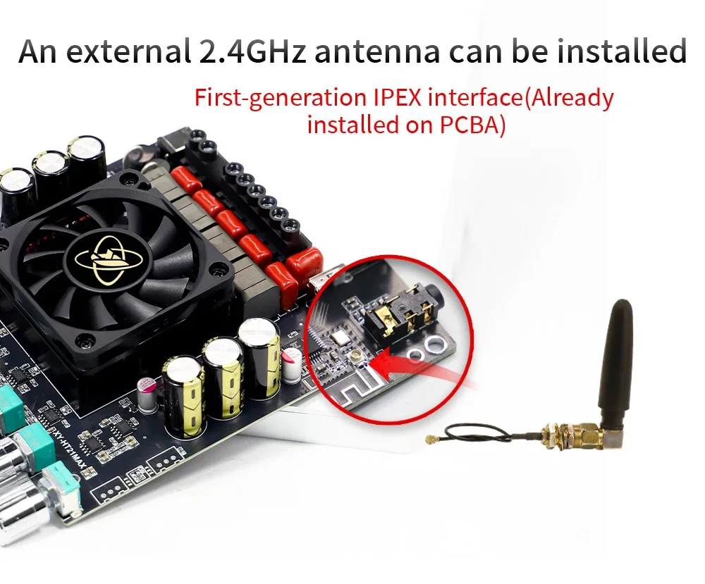 Amplifier 200W*2+400W XY-HT21MAX 2.1 Channel HiFi Bluetooth Digital Audio Power