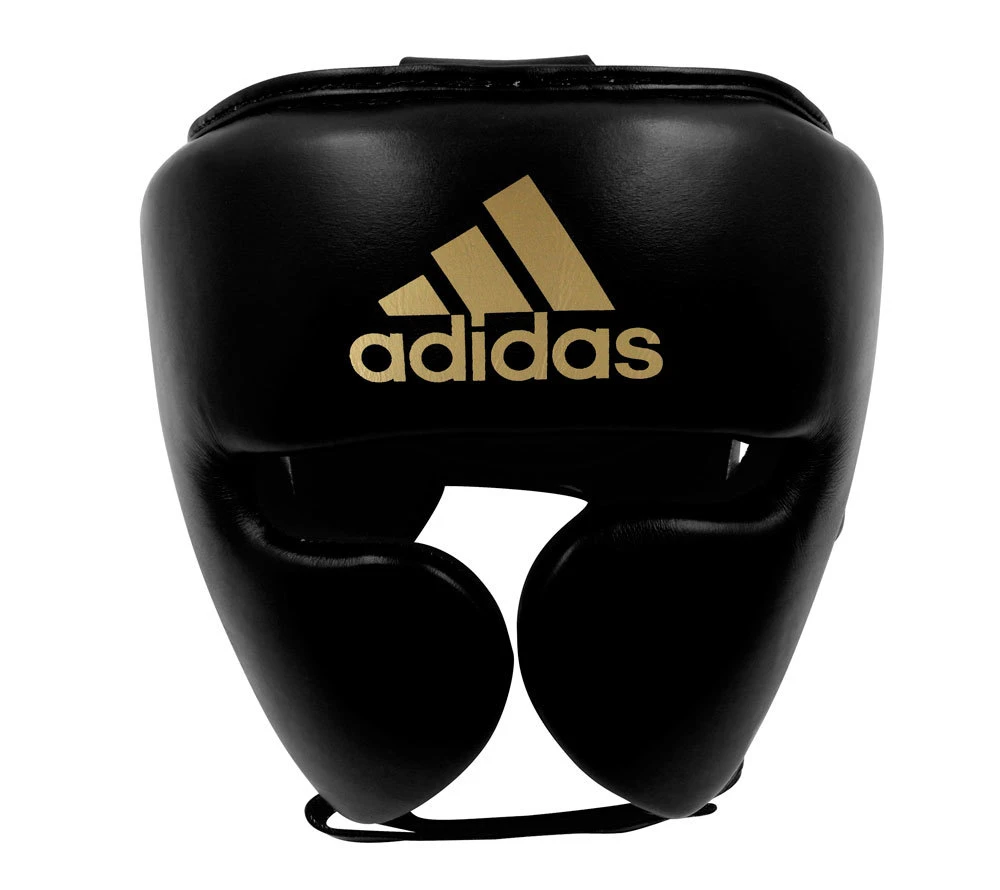 Casco de boxeo pro, negro y dorado|Cascos| -