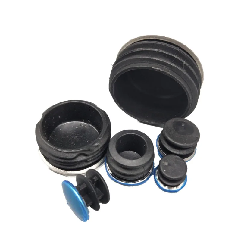 Aço inoxidável Round Tube End Cap Cover, Pipe Blking Insert Plug, Acessórios para Móveis, Diâmetro 16mm, 20mm, 22mm, 25mm, 40mm, 50mm