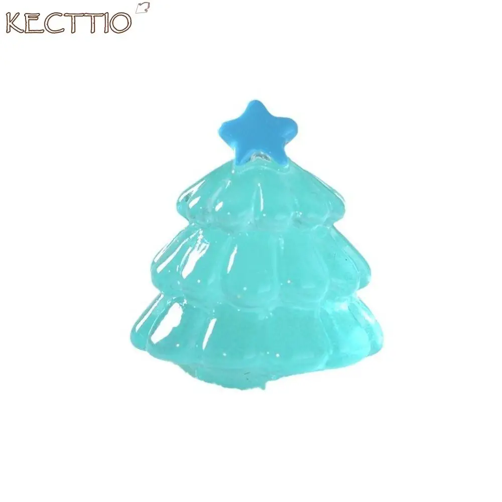 

10Pcs Mini Luminous Tree Christmas Ornament Plants Micro Landscape Figure Glowing Miniature Statue Accessories