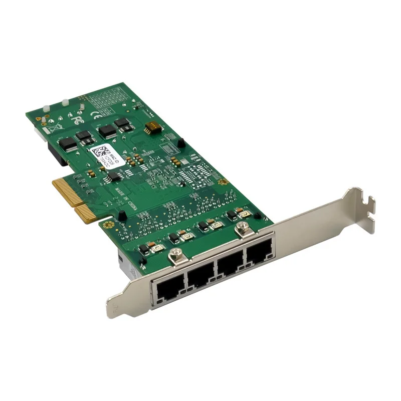 PCIe X4 I350AM4 4포트/PoE+ 산업용 카메라 비전 수집 카드 이더넷 10/100/1000Mbps 재고 있음