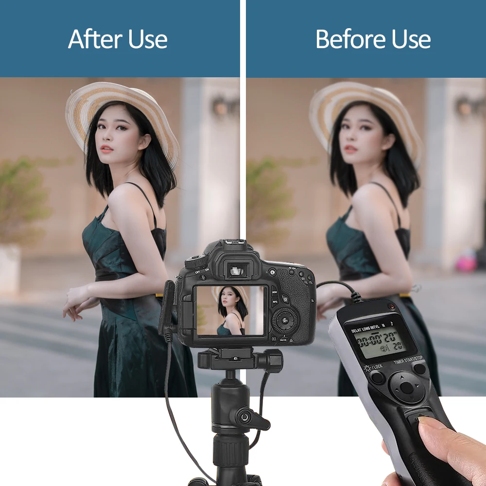 Mcoplus RS-80N3 Timing shutter remote Intervalometer Canon EOS R3 R5 R5 C 6DII 7D Mark II 1D C 1D IV III 5DII 5DIII