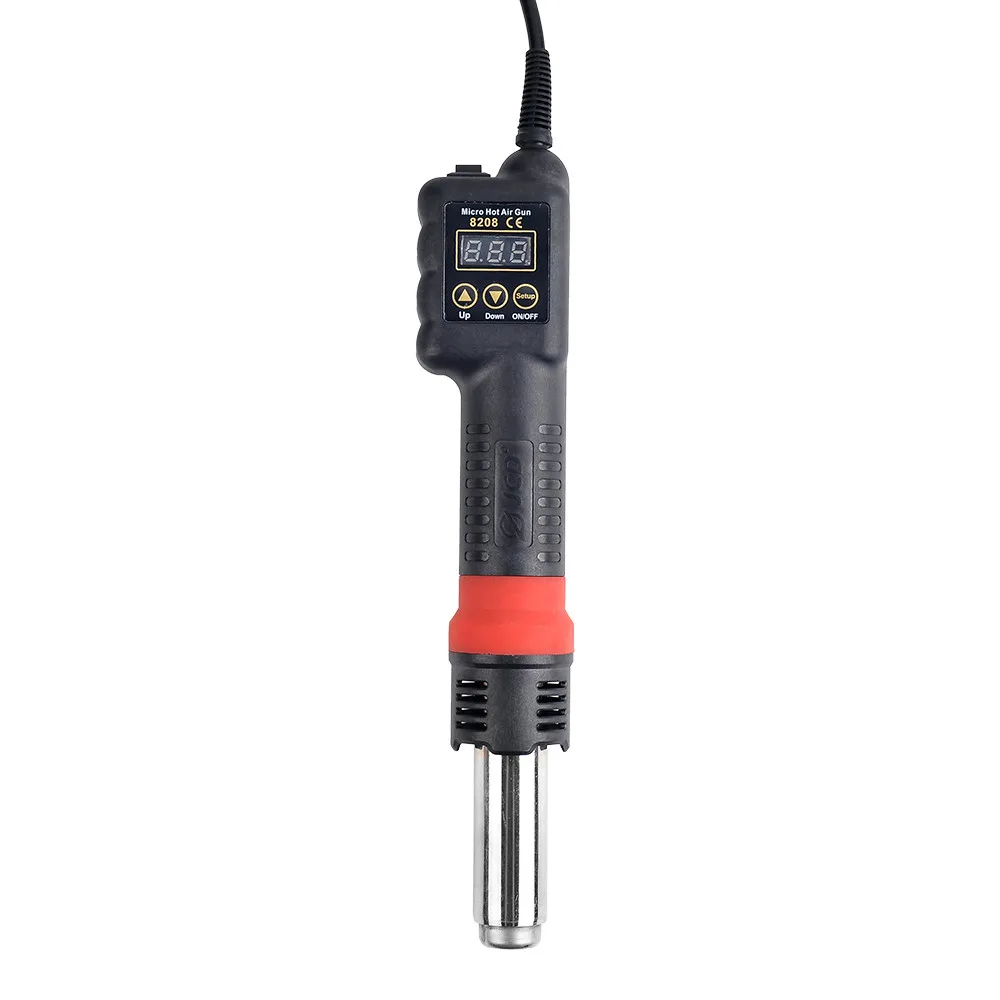 Jcd 8208 750w Micro Pistola de ar Quente Portátil Display Lcd Estação Retrabalho Pistola Calor Secador Cabelo Temperatura Ajustável Bga Ferramentas Solda - Image 2