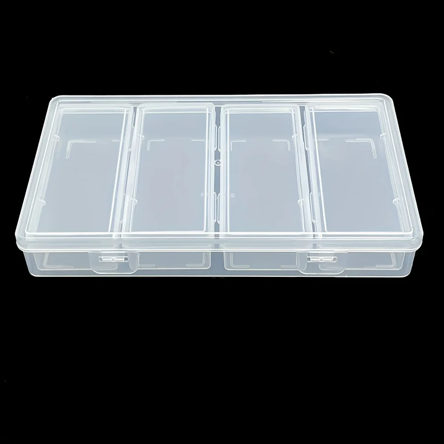 Close-up of adjustable dividers in storage box