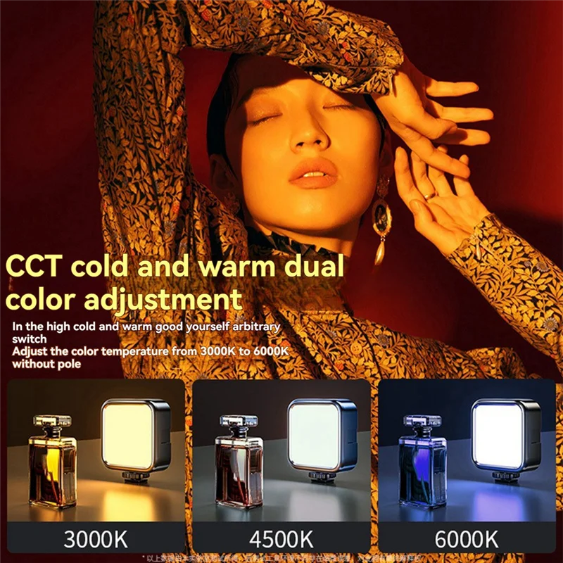 Handheld RGB Flash Photography Lighting Light Portable Clip-On Ring Flash For Iphone, Samsung, Ipad Mobile Phones