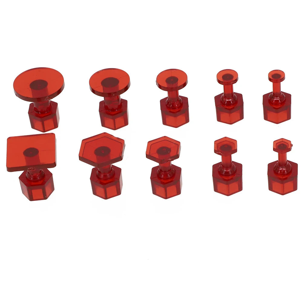 

Инструменты для удаления вмятин, клейкие вкладыши, 10 шт., высококачественные нейлоновые красные сменные вкладыши, Т-образный молоток, аксессуары для автомобиля