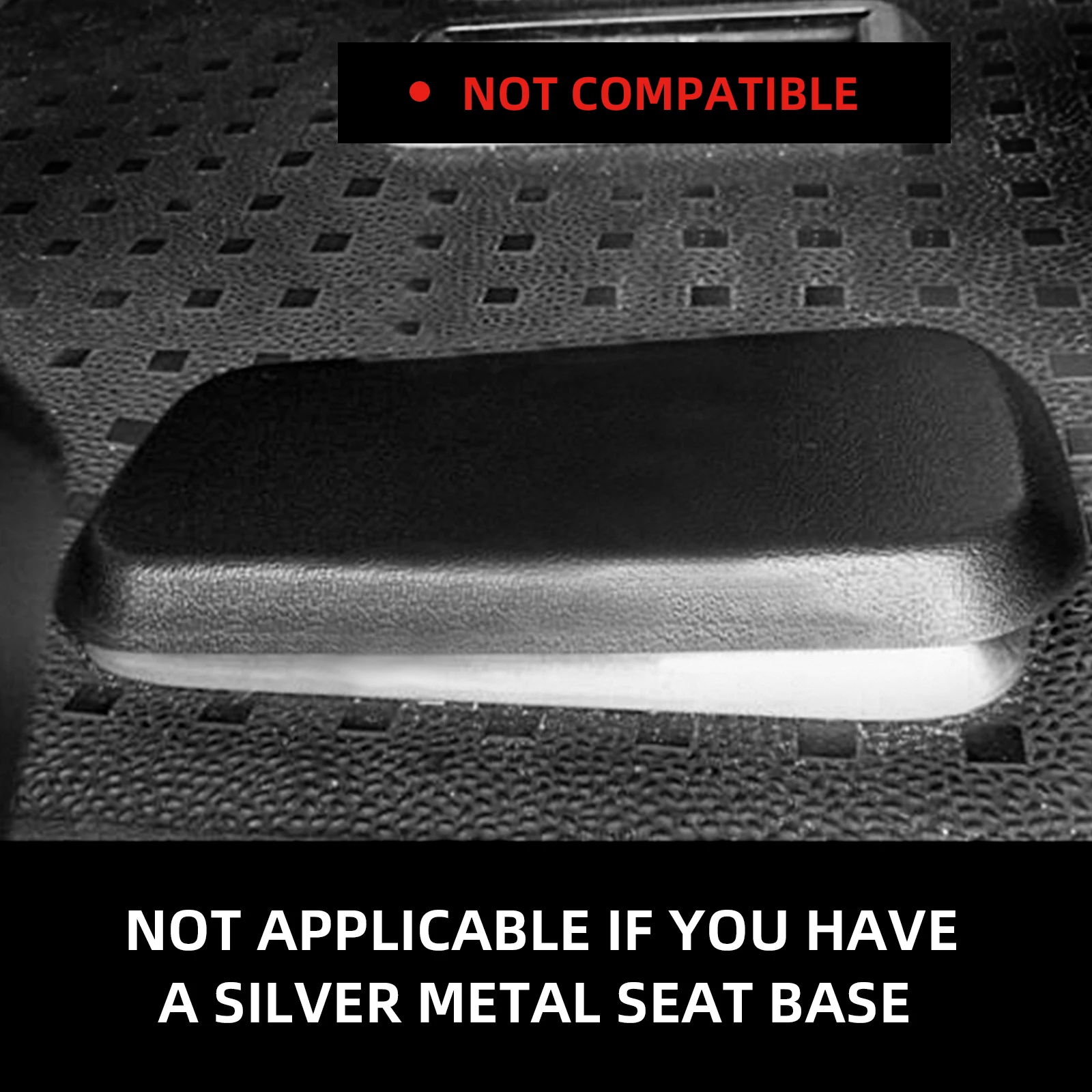 VW T5 T5.1 T6 T6.1 Kombi Transporter 2003 이후 ABS 플라스틱 시트 베이스 커버 내부 부품 4개 세트용 카시트 베이스 캡 블랙