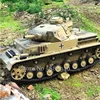 1:16 Metal Launch Bullet Battle Wireless Control Tank 320° Rotate Turret Sound Effect Lighting Barrel Up&Down Simulation RC Tank 5