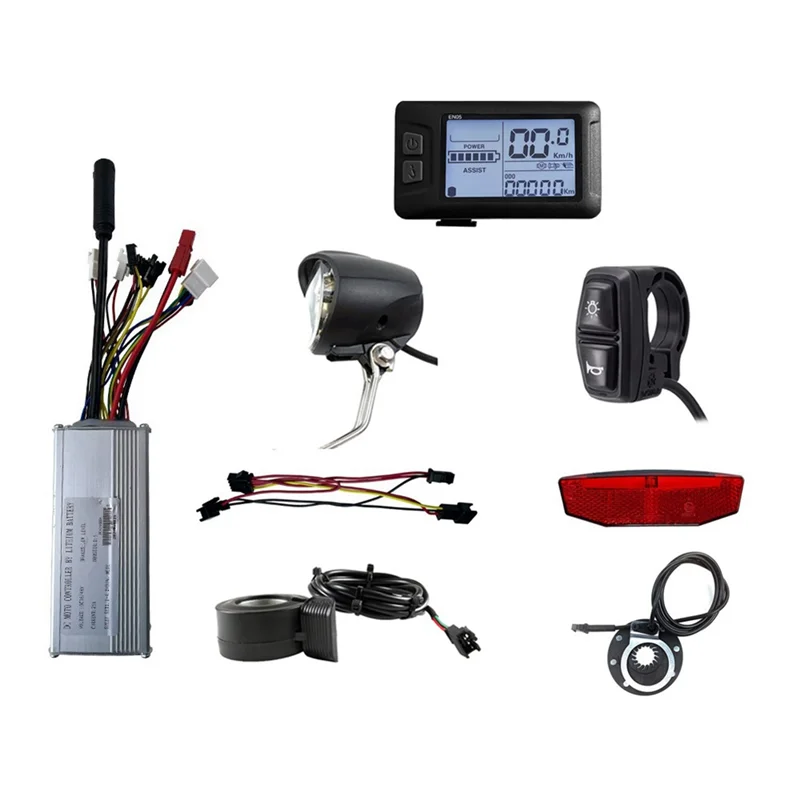 

36V 48V 750W E-Bike 25A Sine Wave Brushless Controller with EN05 Display E-Bike Light Display