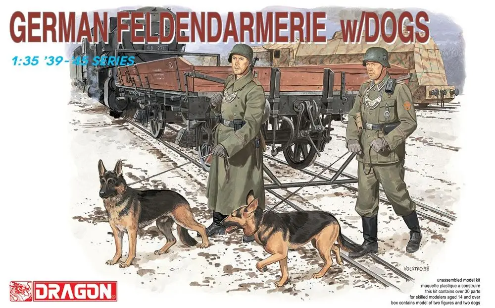 

Dragon 6098 1/35 Немецкий фелдэндармерия с собаками